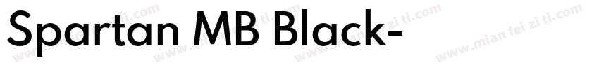 Spartan MB Black字体转换